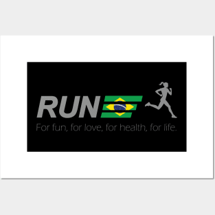 Run For Life Brazil Posters and Art